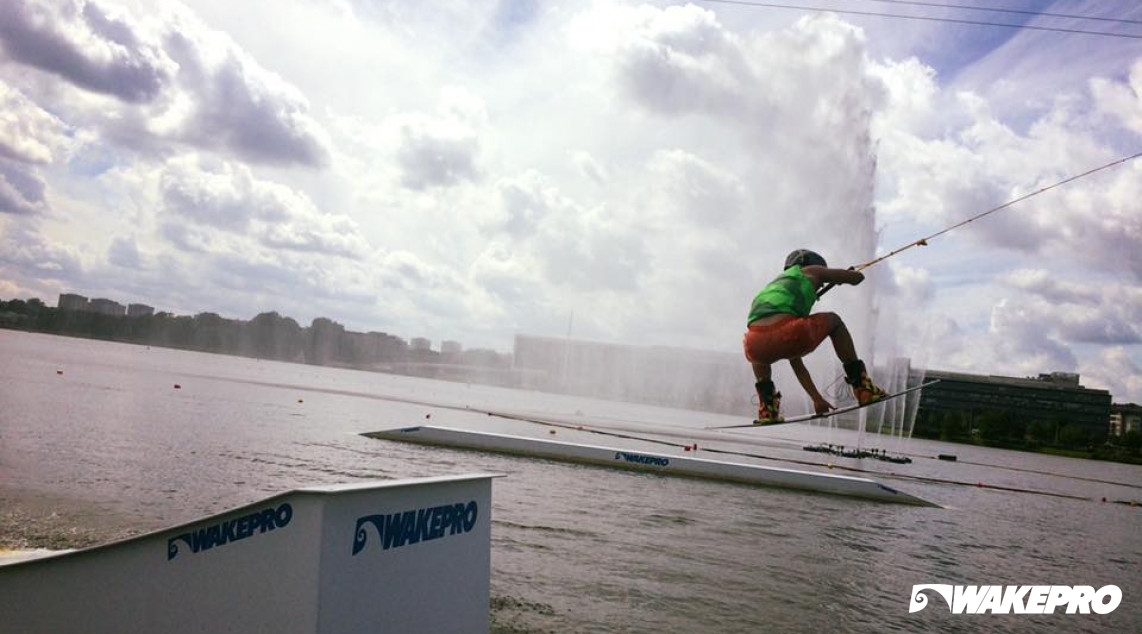 Wakepro obstacles in Wake Park Malta