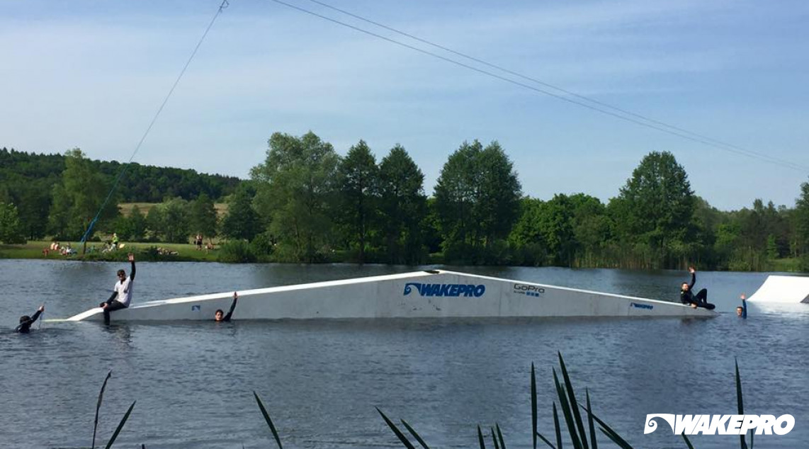 Wakepro obstacles at Bydgoszcz Wakepark