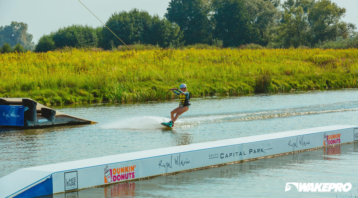 Wakepark obstacle at Lake Park Wilanów